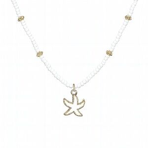 NEW | White and Gold Beaded Necklace ⭐️